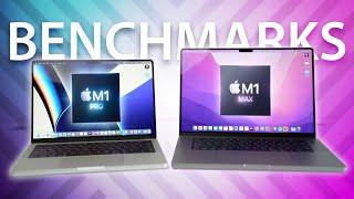 14" M1 Pro vs 16" M1 Max MacBook Pro Performance Benchmarks!