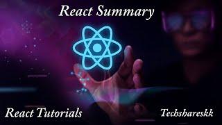 React Summary | Mastering of React | Part - 27 #reactjs #reacthooks  #reacttutorial