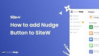 How to add a Nudge Button to SiteW