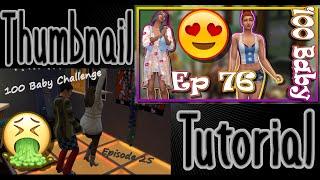 How I create my Sims 4 thumbnails using GIMP