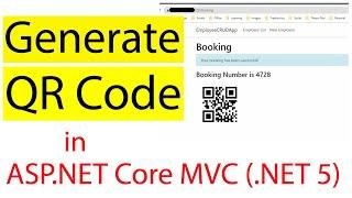 How To Generate QR Code Using ASP.NET Core | Generate QR Code in .NET Core MVC ASP.NET MVC C#