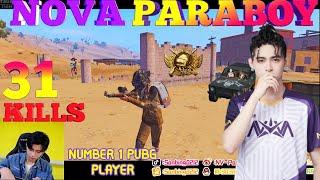 NOVA Paraboy [34 Kills In Miramar Competitive Squad Match ] (#XQFparaboy Number-1 PUBG Player)