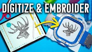 How to Digitize an EASY Design on Design Doodler Tutorial