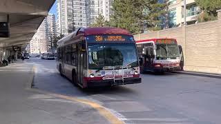 TTC 36A Finch West Nova Hybrid Bus Ride #3550 from Finch Stn to Bathurst St (February 11th, 2023)