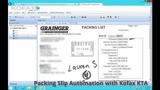 Watch the Demo: Packing Slip Automation with KTA