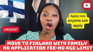 FINLAND  FREE JOINT APPLICATION- SCHOLARSHIPS AVAILABLE/ STUDY IN FINLAND/ NO FEES - MOVE FAMILY