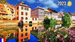 Strasbourg France｜Summer Walk in Strasbourg 4k 2023|4K Walking Tour |法國斯特拉斯堡童话小镇