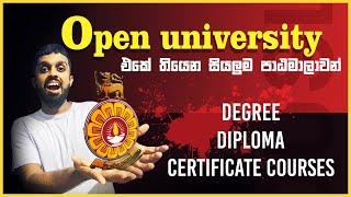 All Degrees Offered by the Open University of Sri Lanka | All Degree Courses and Details