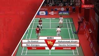 Ou Xuanyi/Ren Xiangyu (China) VS Mohammad Ahsan/Hendra Setiawan (Indonesia)