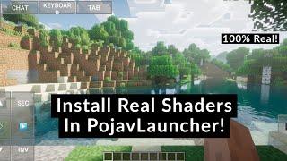 How To Install Real Shaders In PojavLauncher 2021! (Minecraft Java Edition On Android)