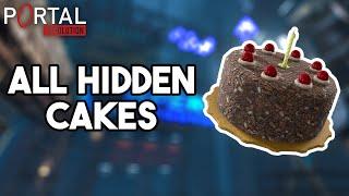 All Hidden Cakes - Portal: Revolution