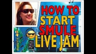 HOW TO START A LIVEJAM IN SMULE SOCIAL SINGING APP?