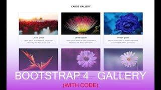 Bootstrap 4 responsive gallery using bootstrap card (with code)