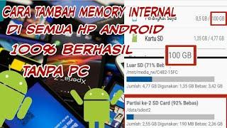 Cara tambah memori internal di semua merek android