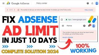 How to Fix Ad Serving Limit Due to Invalid Traffic || How To Fix Ad Serving Limits On AdSense