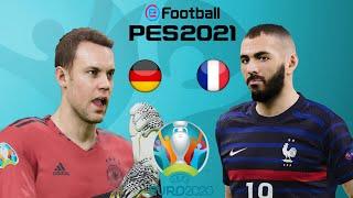 PES 2021 - EURO 21 - Allemagne vs France - Gameplay PS5