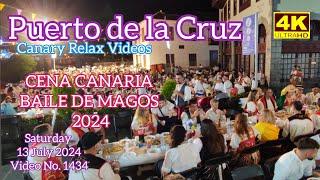 Tenerife ️ Puerto de la Cruz Cena Canaria & Baile de Magos 2024 Teneriffa 13 July 2024