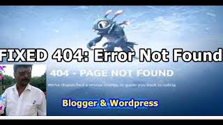 HOW TO FIX 404 EROOR PAGE, FIXED 404 ERROR  NOT FOUND, 404 PAGE NOT FOUND JUST IN 2 MINUTES