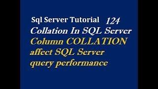 Collation In SQL Server