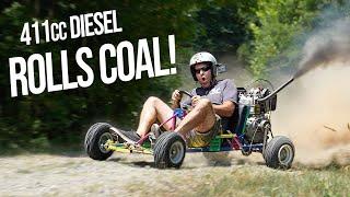 We Bought the Cheapest 10HP Diesel on Temu and Put it On a Go Kart (it Rips!!)