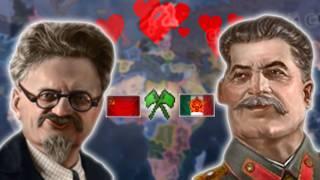 How to unite Stalin and Trotsky into 1 alliance in Hoi4?