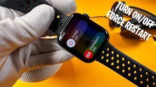 Apple Watch Series 7 Turn Off / On - Apple Watch How to Turn Off On & Force Reset