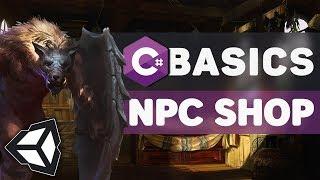 NPC Shop in UNITY C# - Beginners Tutorial!