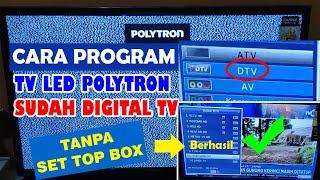 Cara Mencari Siaran Digital di TV LED Polytron