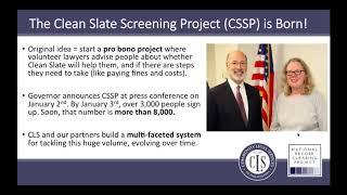 Webinar: Clean Slate Screening Project: A Case Study in Scaling Up Record Clearing & Advocacy