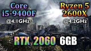 Core i5 9400F vs Ryzen 5 2600X | RTX 2060 6GB | 11 Games Tested in 1080p 1440p 4K