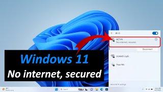 windows 11 no internet secured