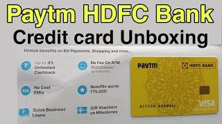 Paytm HDFC Credit Card Unboxing | hdfc bank credit card unboxing | HDFC Paytm Credit Card Unpacking