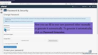 How to Change an Account Password in cPanel - cPanel How-to - Rad Web Hosting