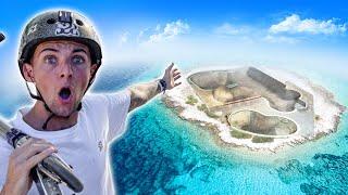 Je TESTE un Skatepark sur cette île !!