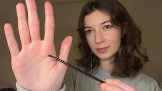 ASMR  reading your palm (soft spoken)