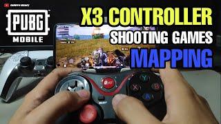 HOW TO PLAY SHOOTING GAMES/ PUBG USING X3 CONTROLLER