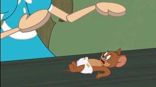 Tom and Jerry: Jerry gets diapered by a doll