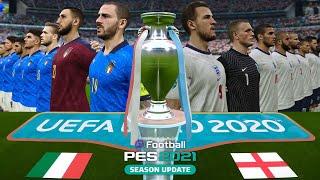 [PS4] PES 2021 UEFA Euro 2020 Final (Italy vs England Gameplay)