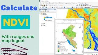 Calculate NDVI from Landsat 8 Image I Classify NDVI Range in ArcGIS