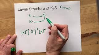 Draw the Lewis Structure of K2S (Potassium Sulfide)