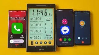 Digital Alarm ringing,icall Dialer,TamTam Mesengger incomingcall at same time