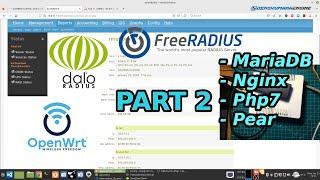 OpenWrt Daloradius  Hotspot Voucher - Install mariadb-server, nginx , php7, pear   - Part 2