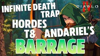 Rogue Build - Infernal Hordes Tier 8 - Infinite Death Trap Andariel's Barrage | Diablo 4 Season 5