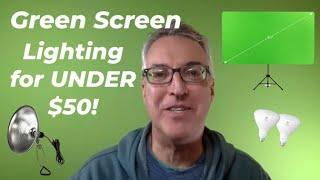 How to Light a Green Screen for Less Than $50!