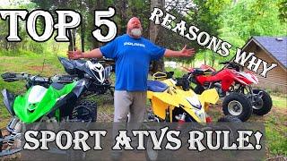 Top 5 Reasons Why Sportquads are better than 4x4 ATVs! #savesportquads Raptor700 | LTR450 | KFX450