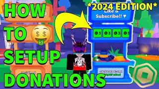 How To Get a DONATION BUTTON in PLS DONATE  in Roblox! (How To SETUP DONATIONS 2024 Gamepass Guide)