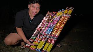 NYUMET SEMUA MERCON ROMAN CANDLE TERBESAR SPESIAL MALAM LEBARAN 2023!!! SERU