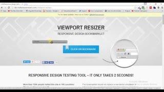 Responsive Design testing Tool