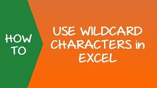 How to Use Wildcard Characters in Excel (Examples)