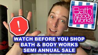 Watch Before You Shop Bath & Body Works Semi Annual Sale : Bath & Body Works Semi Annual Sale